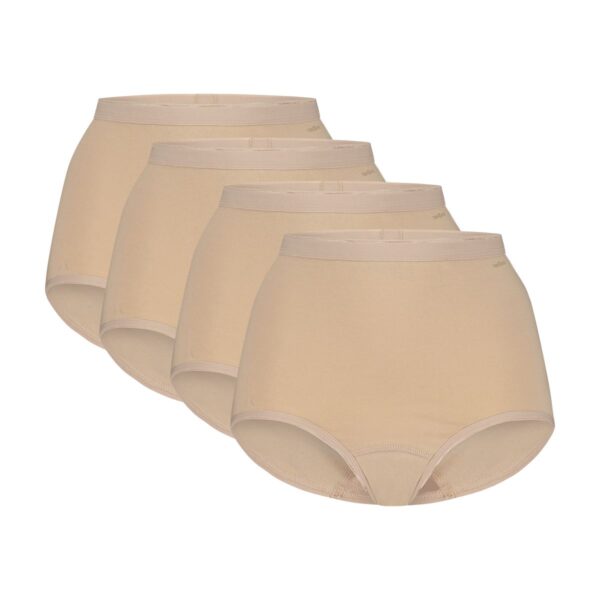 Ten Cate Basics Organic Cotton Stretch High Waist Slip 4-pack Beige-XXL