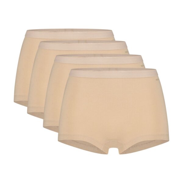 Ten Cate Basics Organic Cotton Stretch Short 4-pack Beige-S