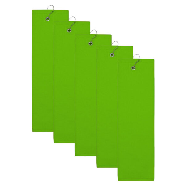 The One Golfhanddoek 40x50 cm 450 gram Lime groen (5 stuks)