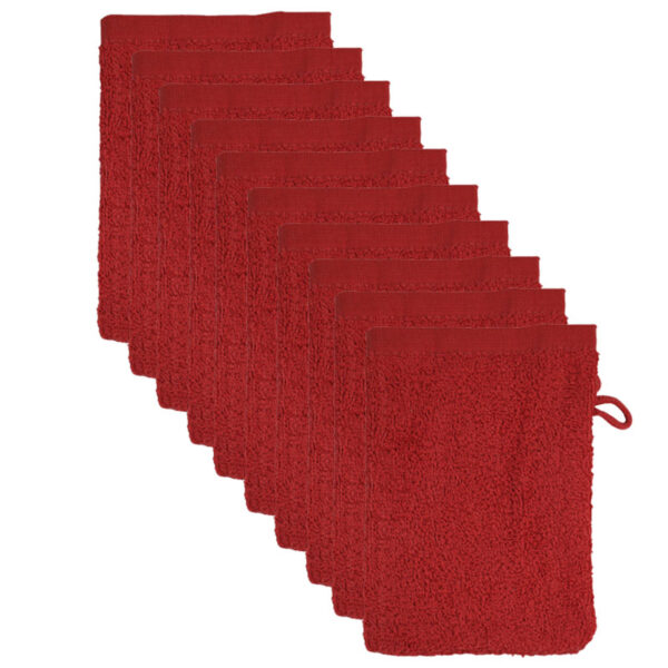 The One Washandjes Burgundy - 10 stuks