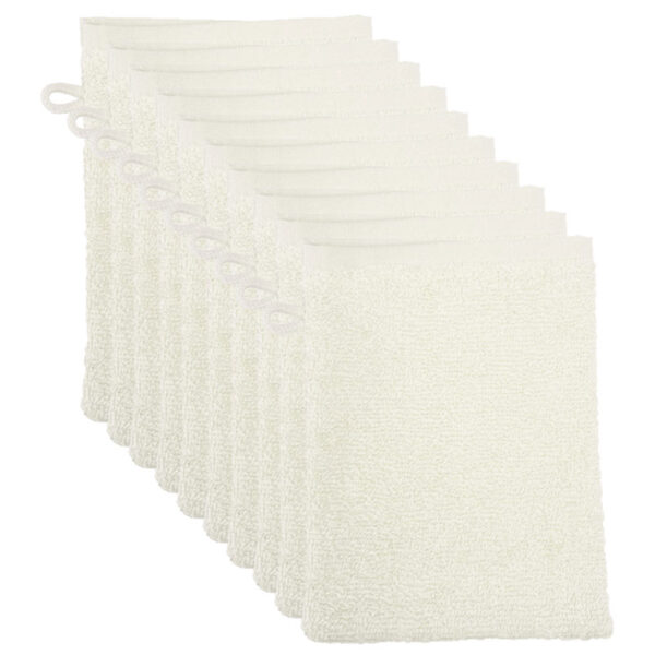The One Washandjes Ivory - 10 stuks