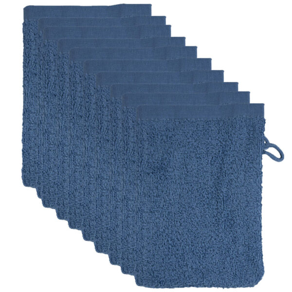 The One Washandjes Denim Faded - 10 stuks