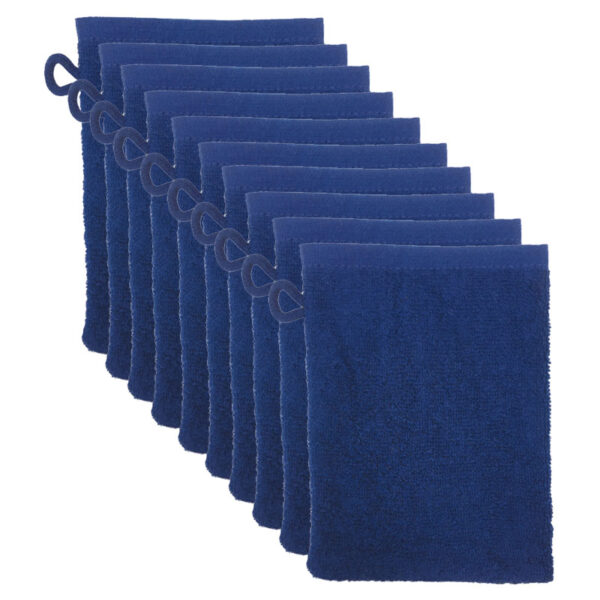 The One Washandjes Navy - 10 stuks