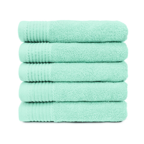 The One Badhanddoek Deluxe 70x140 550 gram Mint (5 stuks)