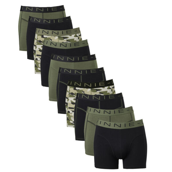 Vinnie-G Boxershorts Voordeelpakket 10-pack Black / Forest Green-M