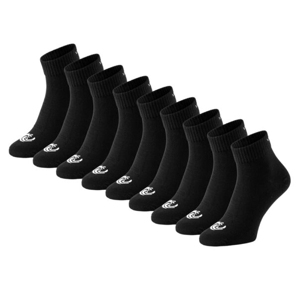Vinnie-G Quartersokken 9-pack Zwart-35/38