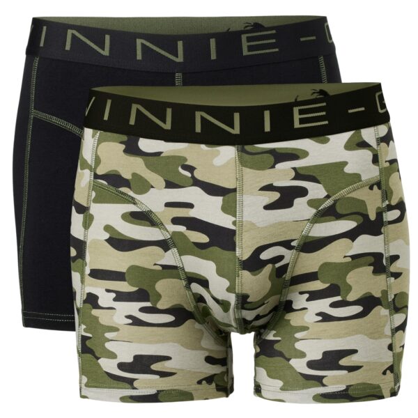 Vinnie-G Boxershorts 2-pack Black / Army Green Print-M