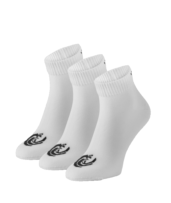 Vinnie-G Quartersokken 3-pack Wit-39/42