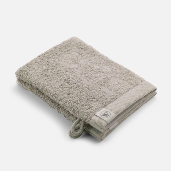 Walra Remade Cotton Washandje 16 x 21 cm 550 gram Taupe - 2 stuks