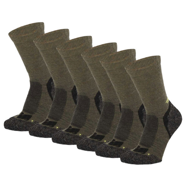 Xtreme Hiking Sokken Wol 6-pack Multi Green-42/45