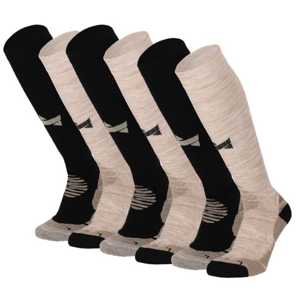 Xtreme Outdoor Sokken Compressie 6-pack Multi Beige-45/47