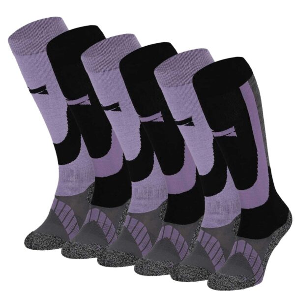 Xtreme Skisokken Unisex 6-pack Multi Purple-35/38