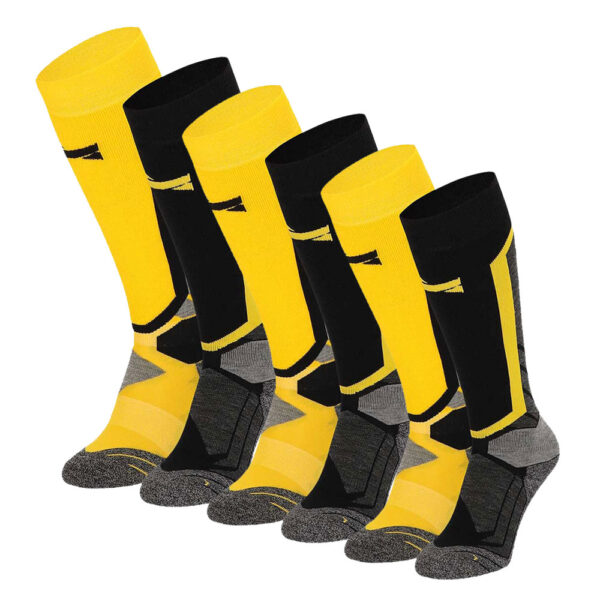 Xtreme Snowboard Sokken 6-pack Multi Yellow-35/38