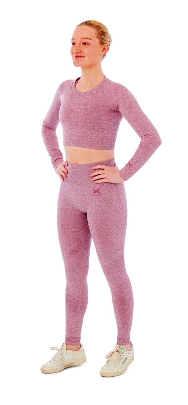 Xtreme Sportswear Dames Sportset - Sportlegging + Sport Croptop - Roze-S