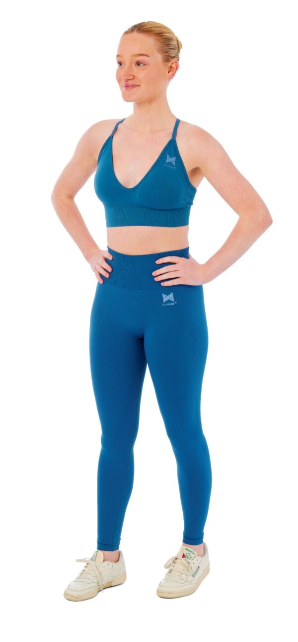 Xtreme Sportswear Dames Sportset - Sportlegging + Sport BH - Blauw-S