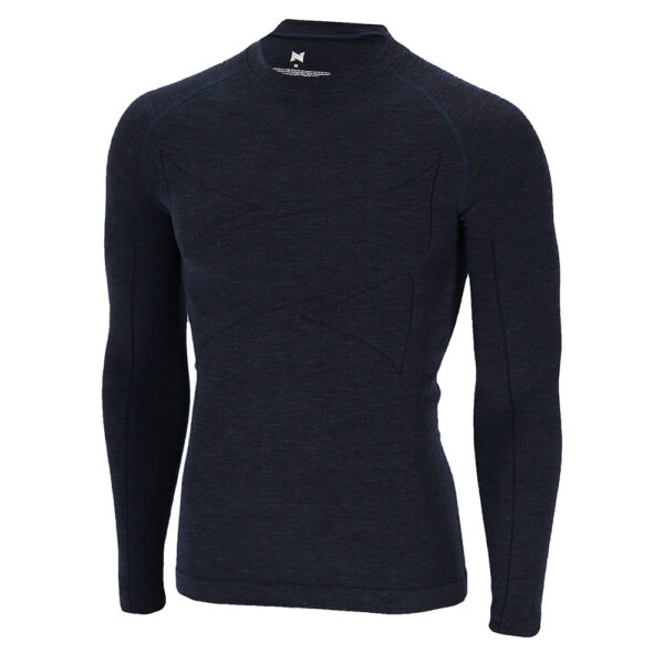 Xtreme Thermoshirt Heren Merino Wol Navy Melange-M